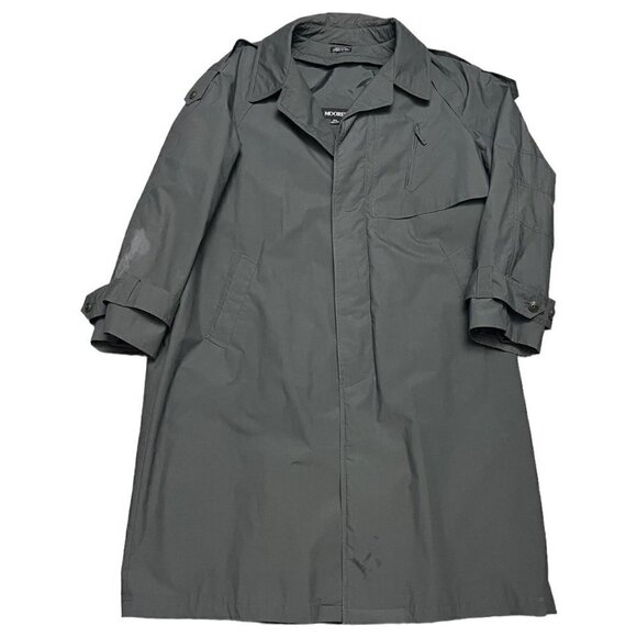 MOORES Vintage 90s Luxury Designer Water Resistant Trench Coat - 44S (XL) - Picture 1 of 6
